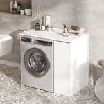 Casa si Gradina - Mobilier - Mobilier baie - Corpuri baie - Dulap baie, Hanah Home, pal melaminat, alb, 93.5x60x88.3 cm - Infinity.ro