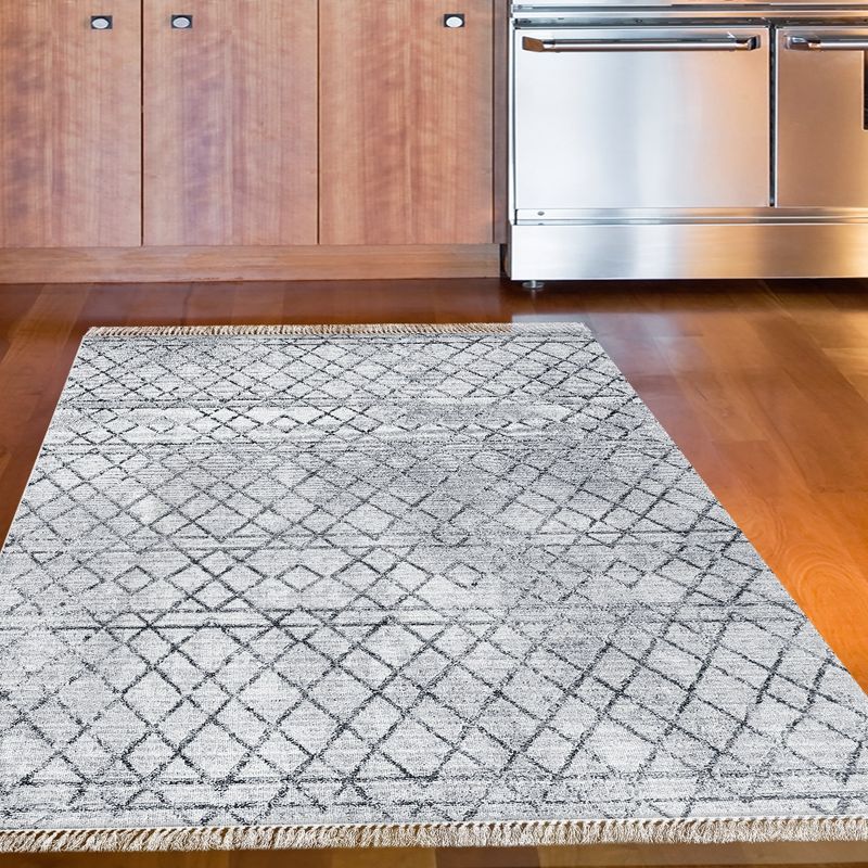 Casa si Gradina - Textile si covoare - Covoare - Covoare casa - Covor, Conceptum Hypnose, albastru inchis, 80x300 cm, 100% poliester, antiderapant, lavabil la masina, 955ANR2849 - Infinity.ro
