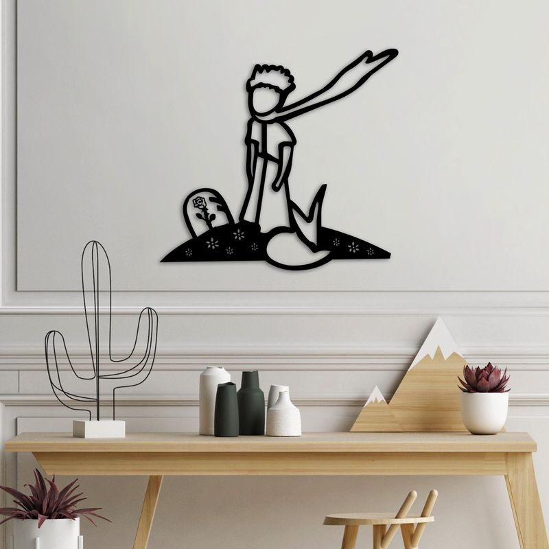 Casa si Gradina - Decoratiuni - Decoratiuni perete - Accesoriu decorativ de perete, Wallxpert, metal, negru, 58x54 cm - Infinity.ro
