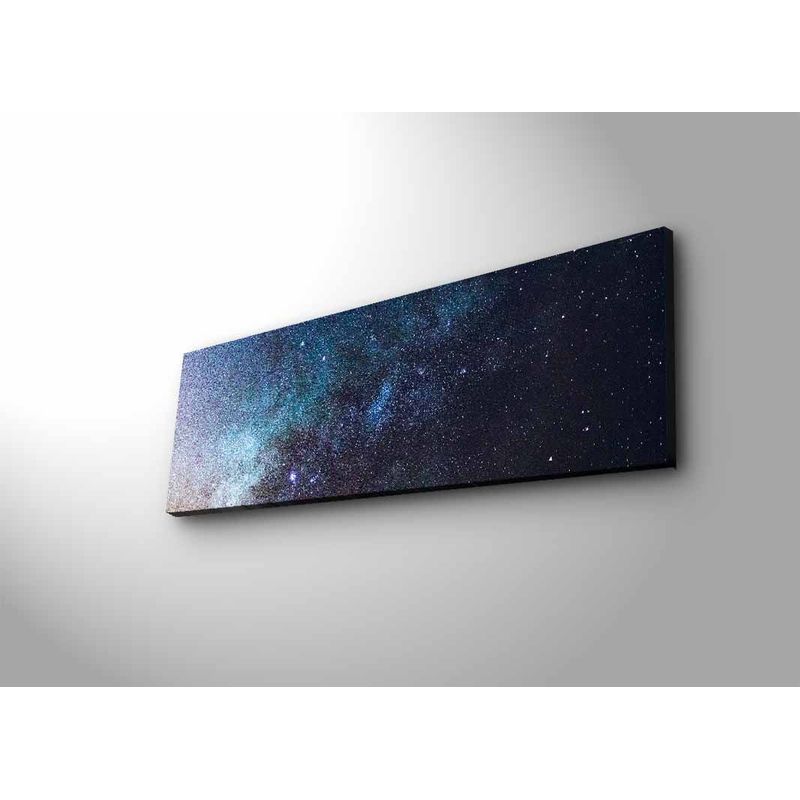 Casa si Gradina - Electrice - Tablouri electrice si accesorii - Tablou decorativ cu led, Wallxpert, panza piele de caprioara, multicolor, 30x90 cm, 254LED4312 - Infinity.ro