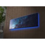Casa si Gradina - Electrice - Tablouri electrice si accesorii - Tablou decorativ cu led, Wallxpert, panza piele de caprioara, multicolor, 30x90 cm, 254LED4312 - Infinity.ro