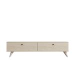 Casa si Gradina - Mobilier - Comode si corpuri - Comode - Comoda tv, Hanah Home, pal melaminat, travertin, 160x40x25 cm - Infinity.ro