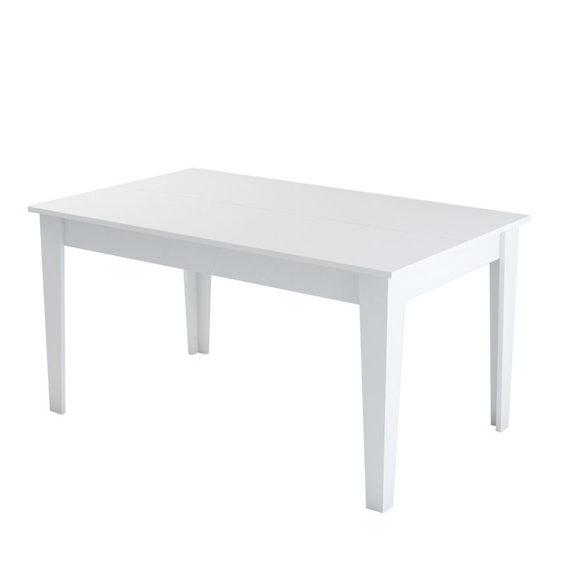 Casa si Gradina - Mobilier - Seturi de mobilier - Seturi living - Set mobilier living, Hanah Home, pal melaminat, alb, comoda 180x78.6x35 cm, masa 145x75x88 cm - Infinity.ro