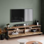 Casa si Gradina - Mobilier - Comode si corpuri - Comode - Comoda tv, Hanah Home, pal melaminat, pin atlantic, 180x35.5x56 cm - Infinity.ro