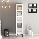 Casa si Gradina - Mobilier - Dulapuri si sifoniere - Sifoniere - Sifonier, Hanah Home, pal melaminat, alb, 40x47.5x201.4 cm, 845HCT5403 - Infinity.ro