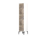 Casa si Gradina - Mobilier - Dulapuri si sifoniere - Sifoniere - Sifonier, Hanah Home, pal melaminat, alb, 40x47.5x201.4 cm, 845HCT5403 - Infinity.ro