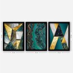 Casa si Gradina - Decoratiuni - Tablouri - Set tablouri decorative cu rama, Wallxpert, mdf, multicolor, 35x45 cm, 3 piese, 364LUL1381 - Infinity.ro