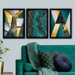 Casa si Gradina - Decoratiuni - Tablouri - Set tablouri decorative cu rama, Wallxpert, mdf, multicolor, 35x45 cm, 3 piese, 364LUL1381 - Infinity.ro