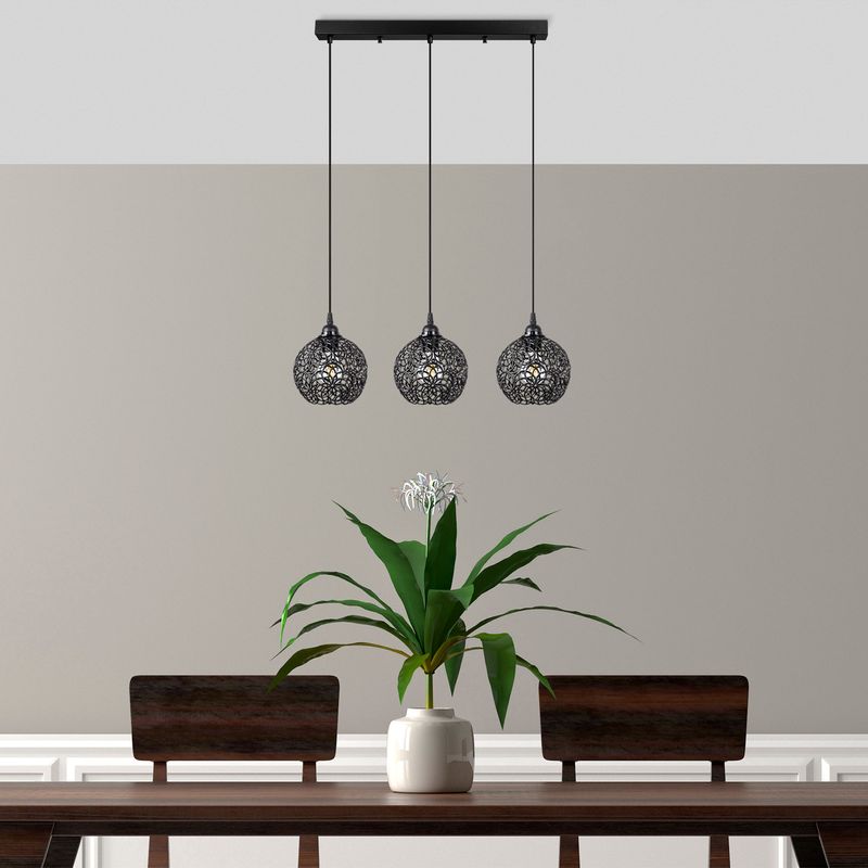 Casa si Gradina - Corpuri si surse de iluminat - Lustre si pendule - Candelabru, Opviq, metal, negru, 69x17x113 cm - Infinity.ro