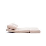 Casa si Gradina - Mobilier - Canapele si coltare - Canapele - Canapea extensibila, Hanah Home, metal, crem, 185x120 cm - Infinity.ro