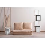 Casa si Gradina - Mobilier - Canapele si coltare - Canapele - Canapea extensibila, Hanah Home, metal, crem, 185x120 cm - Infinity.ro