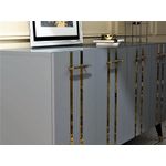 Casa si Gradina - Mobilier - Comode si corpuri - Console - Consola, Hanah Home, pal melaminat, antracit auriu, 150x40x80 cm - Infinity.ro
