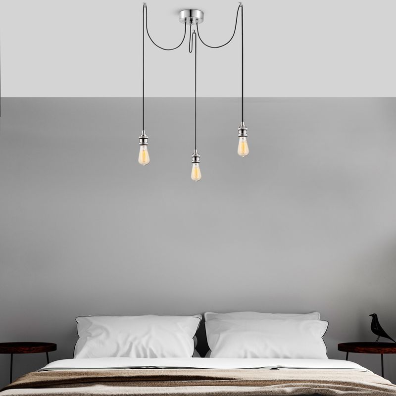 Casa si Gradina - Corpuri si surse de iluminat - Lustre si pendule - Candelabru, Opviq, metal, crom, 96x6x102 cm - Infinity.ro