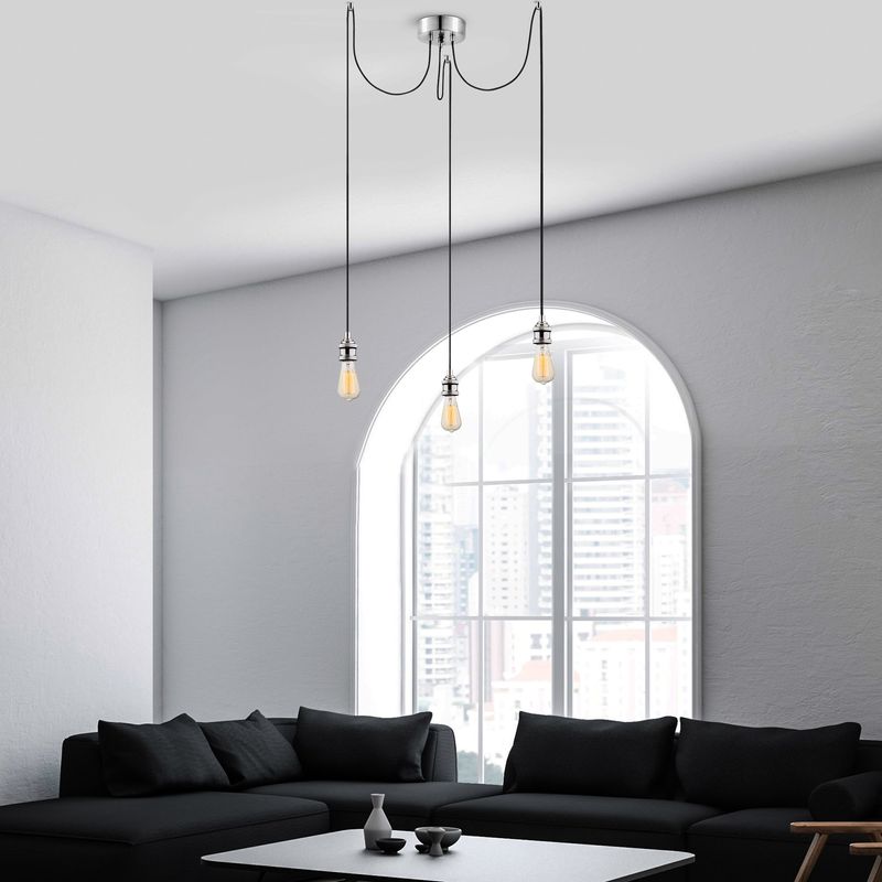 Casa si Gradina - Corpuri si surse de iluminat - Lustre si pendule - Candelabru, Opviq, metal, crom, 96x6x102 cm - Infinity.ro