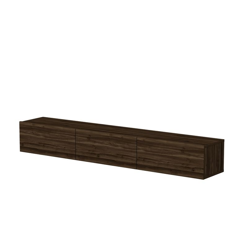 Casa si Gradina - Mobilier - Comode si corpuri - Comode - Comoda tv, Hanah Home, pal melaminat, nuc, 180x31.4x26 cm - Infinity.ro