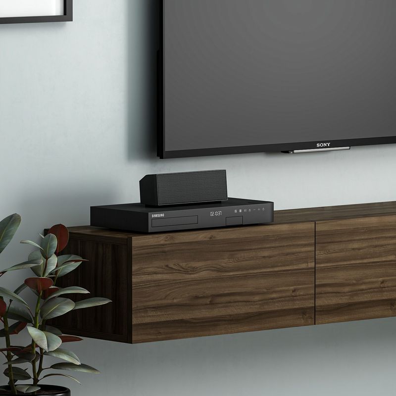 Casa si Gradina - Mobilier - Comode si corpuri - Comode - Comoda tv, Hanah Home, pal melaminat, nuc, 180x31.4x26 cm - Infinity.ro