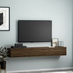 Casa si Gradina - Mobilier - Comode si corpuri - Comode - Comoda tv, Hanah Home, pal melaminat, nuc, 180x31.4x26 cm - Infinity.ro