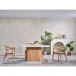 Casa si Gradina - Mobilier - Mese si birouri - Mese bucatarie si dining - Masa de dining, Hanah Home, lemn de fag, alb si natur, 170x90x75 cm - Infinity.ro