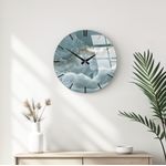 Casa si Gradina - Decoratiuni - Ceasuri - Ceas de perete decorativ, Wallxpert, sticla, multicolor, diametru 40 cm, 884ASF1109 - Infinity.ro