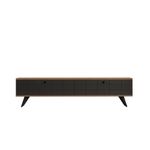 Casa si Gradina - Mobilier - Comode si corpuri - Comode - Comoda tv, Hanah Home, pal melaminat, pin atlantic si antracit, 160x35x25 cm - Infinity.ro