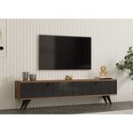 Casa si Gradina - Mobilier - Comode si corpuri - Comode - Comoda tv, Hanah Home, pal melaminat, pin atlantic si antracit, 160x35x25 cm - Infinity.ro
