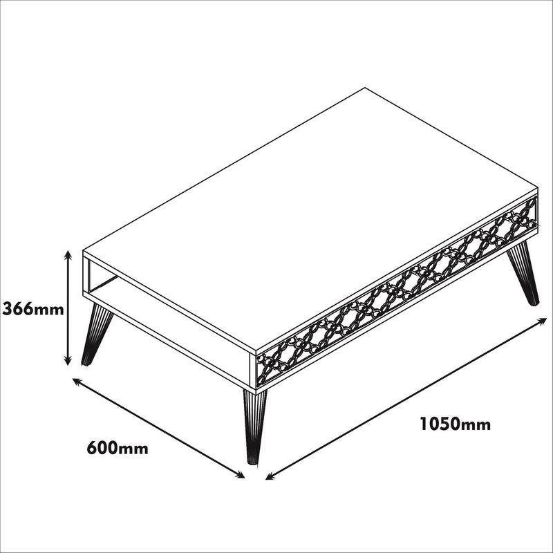 Casa si Gradina - Mobilier - Seturi de mobilier - Seturi living - Set mobilier living, Hanah Home, pal melaminat, nuc, 140x48.8x41.8 cm - Infinity.ro