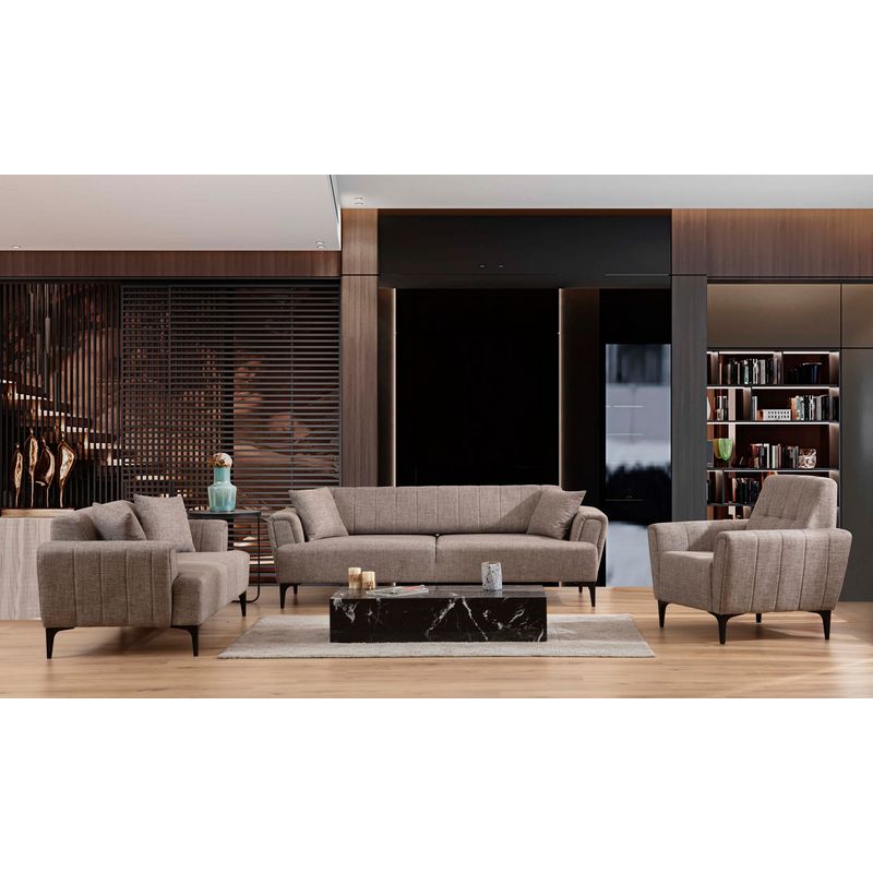 Casa si Gradina - Mobilier - Scaune si fotolii - Fotolii - Fotoliu, Atelier Del Sofa, lemn de fag, maro deschis, 90x95x77 cm - Infinity.ro
