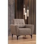 Casa si Gradina - Mobilier - Scaune si fotolii - Fotolii - Fotoliu, Atelier Del Sofa, lemn de fag, maro deschis, 90x95x77 cm - Infinity.ro