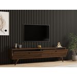 Casa si Gradina - Mobilier - Comode si corpuri - Console - Comoda tv, Hanah Home, pal melaminat, nuc, 160x40x25 cm - Infinity.ro