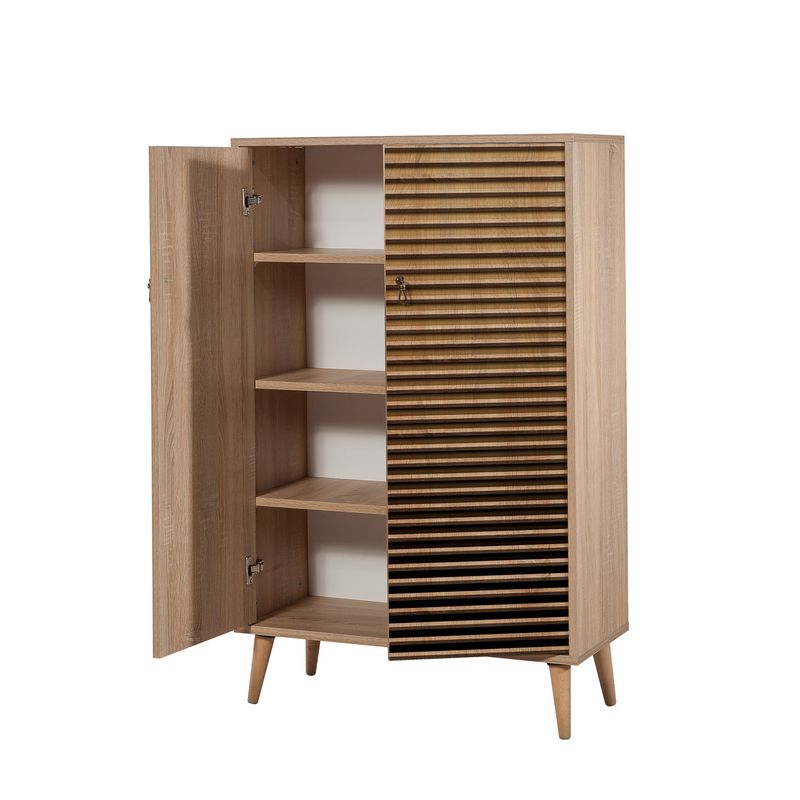 Casa si Gradina - Mobilier - Dulapuri si sifoniere - Dulapuri - Dulap multifunctional, Hanah Home, pal melaminat, stejar sonoma, 80x36x127 cm, 869VEL3978 - Infinity.ro