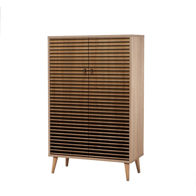 Casa si Gradina - Mobilier - Dulapuri si sifoniere - Dulapuri - Dulap multifunctional, Hanah Home, pal melaminat, stejar sonoma, 80x36x127 cm, 869VEL3978 - Infinity.ro