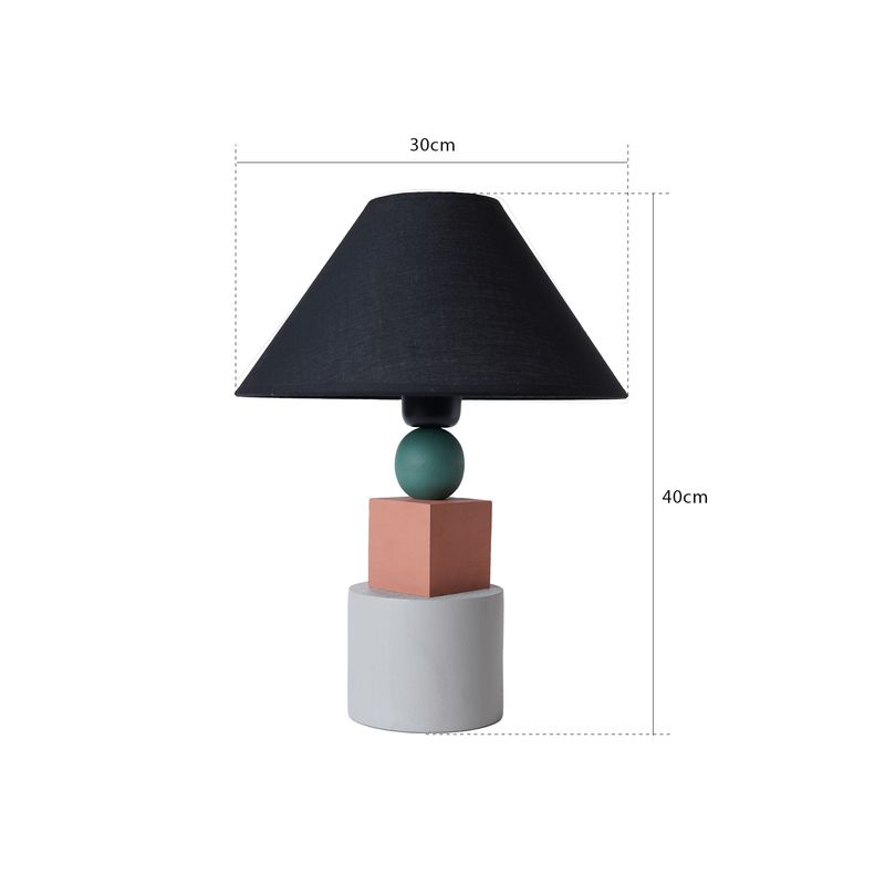 Casa si Gradina - Corpuri si surse de iluminat - Veioze si lampi - Veioze - Veioza, Opviq, lemn, gri deschis, rosu tigla, negru, verde, 40x30x40 cm - Infinity.ro