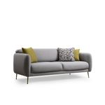 Casa si Gradina - Mobilier - Canapele si coltare - Canapele - Canapea extensibila 3 locuri, Hanah Home, lemn fag si PAL, gri, 214x98x85 cm - Infinity.ro