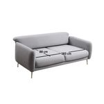 Casa si Gradina - Mobilier - Canapele si coltare - Canapele - Canapea extensibila 3 locuri, Hanah Home, lemn fag si PAL, gri, 214x98x85 cm - Infinity.ro