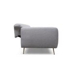 Casa si Gradina - Mobilier - Canapele si coltare - Canapele - Canapea extensibila 3 locuri, Hanah Home, lemn fag si PAL, gri, 214x98x85 cm - Infinity.ro