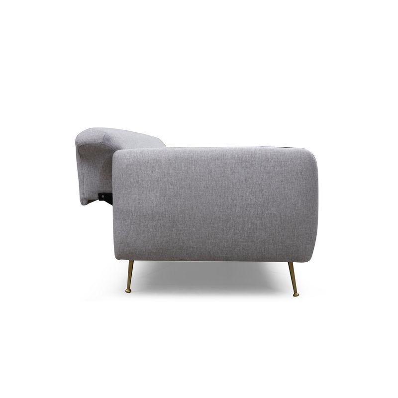 Casa si Gradina - Mobilier - Canapele si coltare - Canapele - Canapea extensibila 3 locuri, Hanah Home, lemn fag si PAL, gri, 214x98x85 cm - Infinity.ro