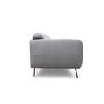 Casa si Gradina - Mobilier - Canapele si coltare - Canapele - Canapea extensibila 3 locuri, Hanah Home, lemn fag si PAL, gri, 214x98x85 cm - Infinity.ro