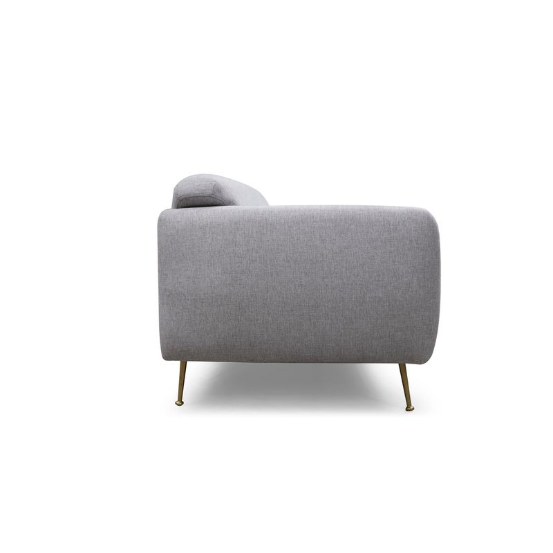 Casa si Gradina - Mobilier - Canapele si coltare - Canapele - Canapea extensibila 3 locuri, Hanah Home, lemn fag si PAL, gri, 214x98x85 cm - Infinity.ro