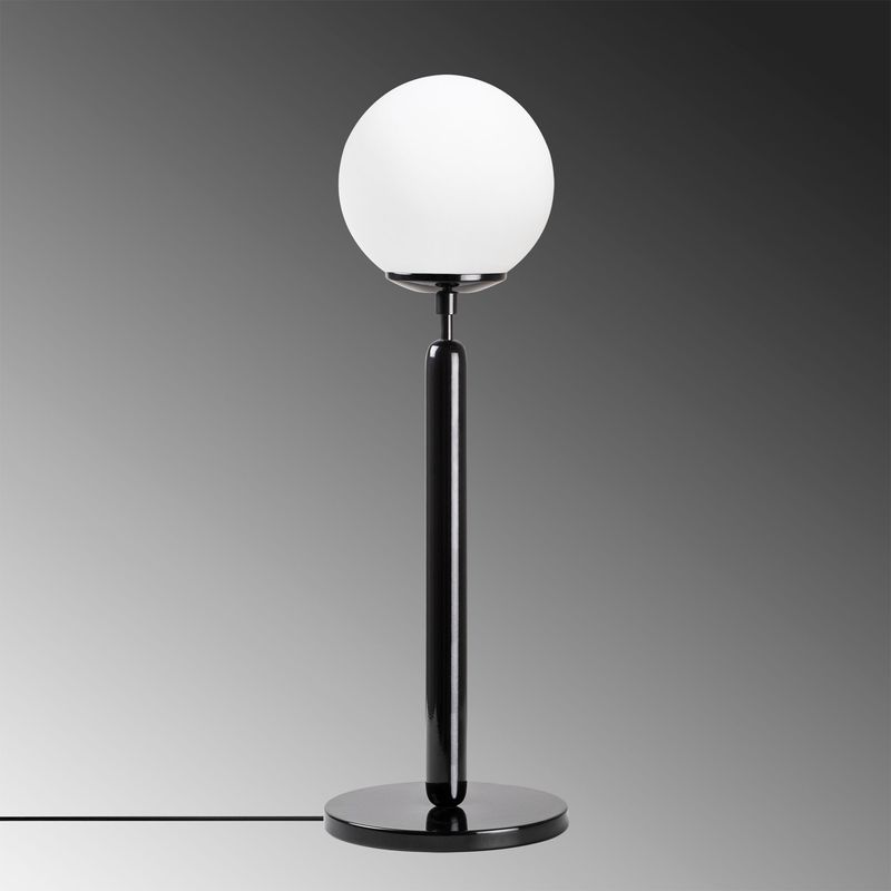 Casa si Gradina - Corpuri si surse de iluminat - Veioze si lampi - Veioze - Veioza, Opviq, metal, negru crem, 18x18x52 cm - Infinity.ro