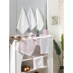 Market - Curatenie si intretinere casa - Produse bucatarie - Lavete si bureti - Set prosoape de bucatarie, Hermia, bumbac 100%, alb/negru/verde/galben/rosu, 50x70 cm, 6 bucati - Infinity.ro