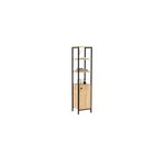 Casa si Gradina - Mobilier - Mobilier baie - Corpuri baie - Dulap baie, Hanah Home, pal melaminat, safir antracit, 161.8x38x34 cm - Infinity.ro