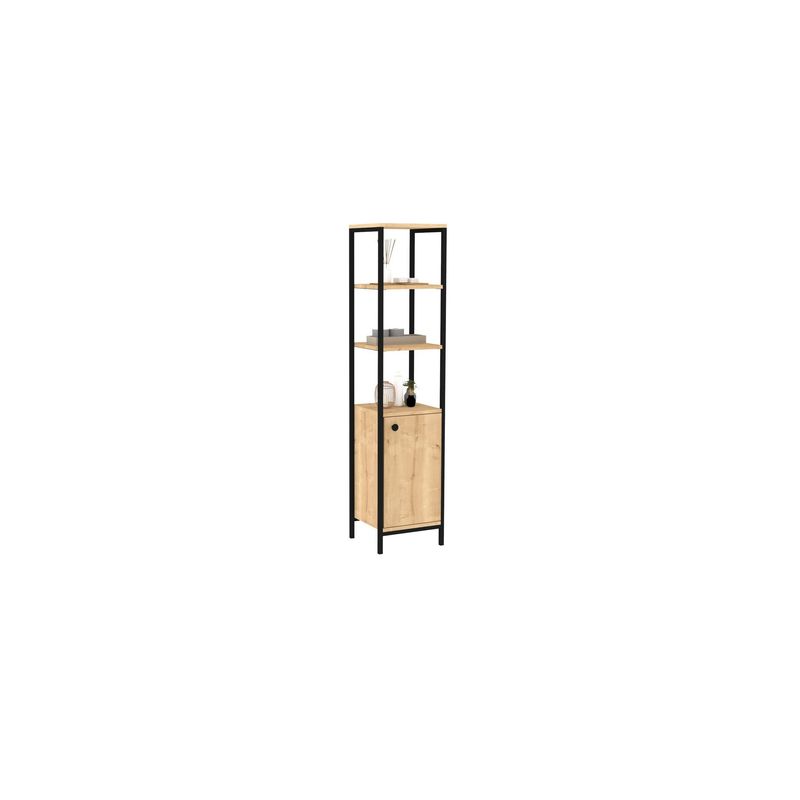 Casa si Gradina - Mobilier - Mobilier baie - Corpuri baie - Dulap baie, Hanah Home, pal melaminat, safir antracit, 161.8x38x34 cm - Infinity.ro