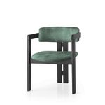 Casa si Gradina - Mobilier - Scaune si fotolii - Fotolii - Fotoliu, Hanah Home, lemn, negru si verde, 58x49x76 cm - Infinity.ro
