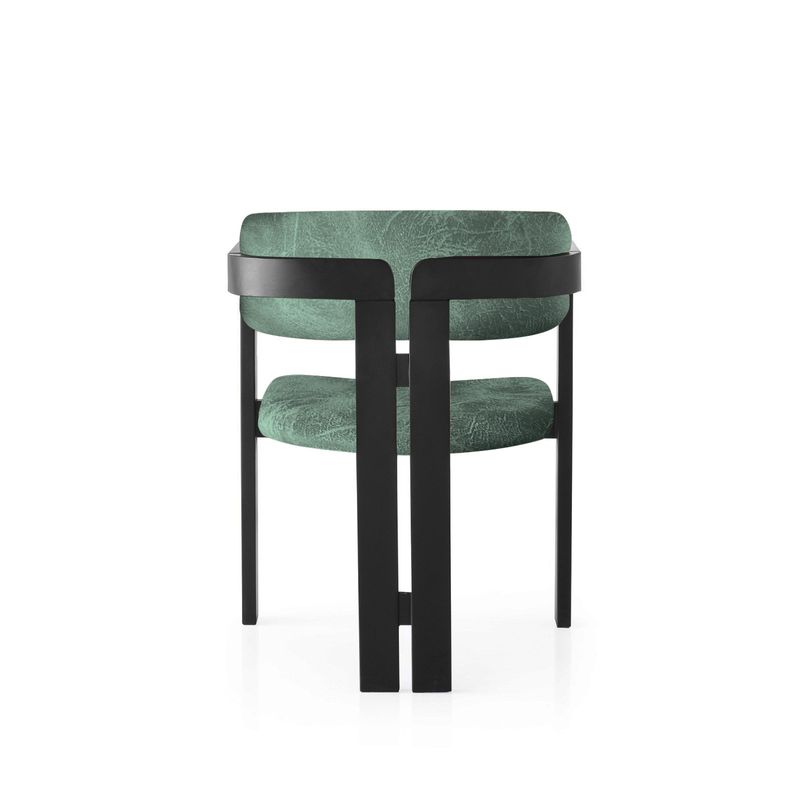 Casa si Gradina - Mobilier - Scaune si fotolii - Fotolii - Fotoliu, Hanah Home, lemn, negru si verde, 58x49x76 cm - Infinity.ro