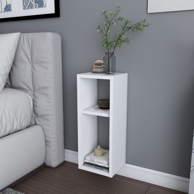 Casa si Gradina - Mobilier - Comode si corpuri - Noptiere - Noptiera, Hanah Home, pal melaminat, alb, 23.2x22x59.6 cm - Infinity.ro