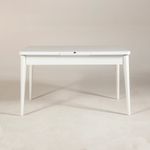 Casa si Gradina - Mobilier - Mese si birouri - Mese bucatarie si dining - Masa extensibila, Hanah Home, pal melaminat, alb, 130x80x77 cm - Infinity.ro