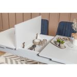 Casa si Gradina - Mobilier - Mese si birouri - Mese bucatarie si dining - Masa extensibila, Hanah Home, pal melaminat, alb, 130x80x77 cm - Infinity.ro