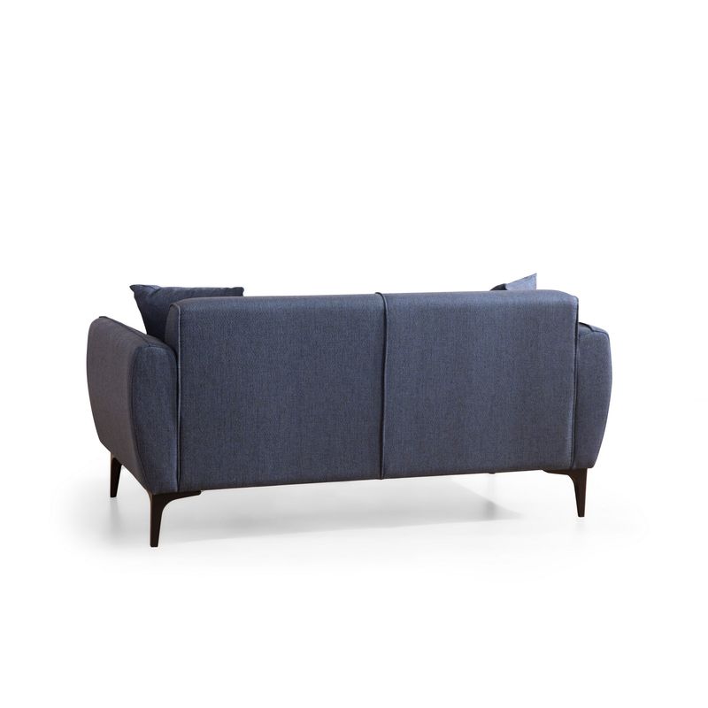 Casa si Gradina - Mobilier - Canapele si coltare - Canapele - Canapea 2 locuri, Hanah Home, lemn de fag si pal, albastru, 160x67x95 cm - Infinity.ro