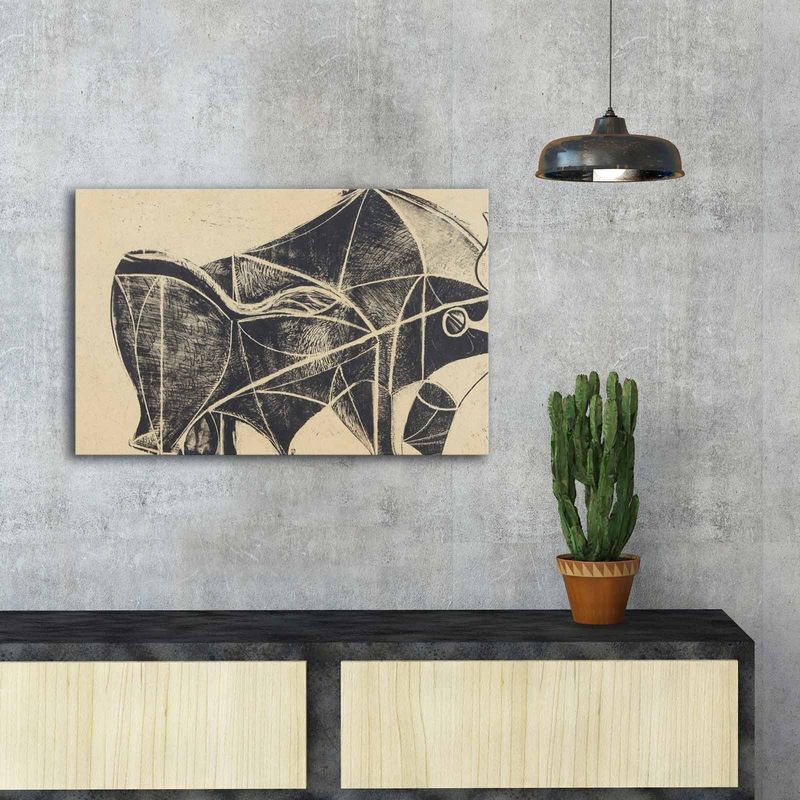Casa si Gradina - Decoratiuni - Tablouri - Tablou canvas decorativ, Wallxpert, panza piele de caprioara, multicolor, 45x70 cm, rama lemn, 249CVT1445 - Infinity.ro