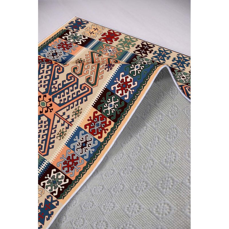 Casa si Gradina - Textile si covoare - Covoare - Covoare casa - Covor pentru hol, Conceptum Hypnose, multicolor, 80x150 cm, 100% poliester, antiderapant, 478HFT1721 - Infinity.ro